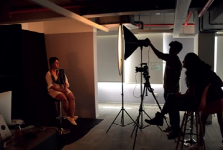 Working in Photography Studio  Working in Photography Studio