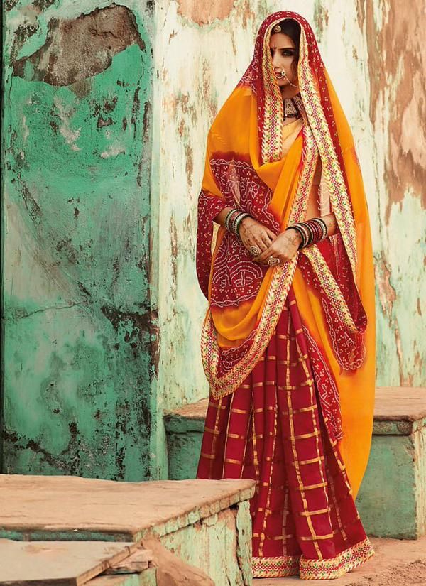 Rajasthani Saree Style: Bandhani, Leheriya and Regional Drapes